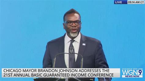 Mayor Johnson addresses Basic Income Guarantee Conference